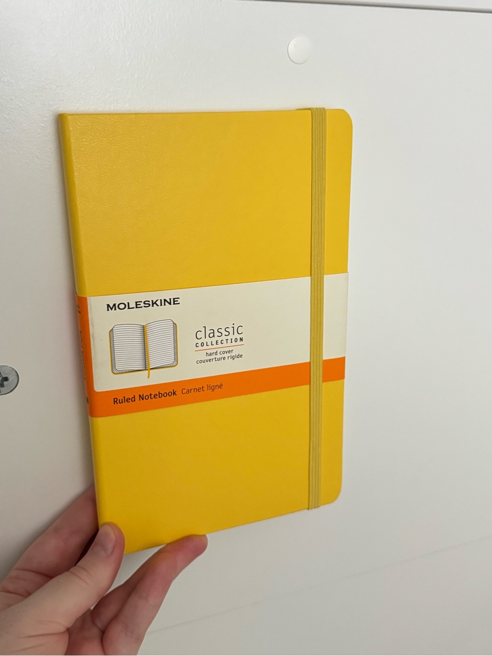 Yellow Hardcover Moleskine Notebook